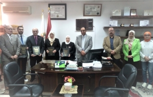 زيارة التسليم النهائي لمشروع تطوير نظم تقييم الإختبارات العملية والشفهية بكلية الطب البيطري